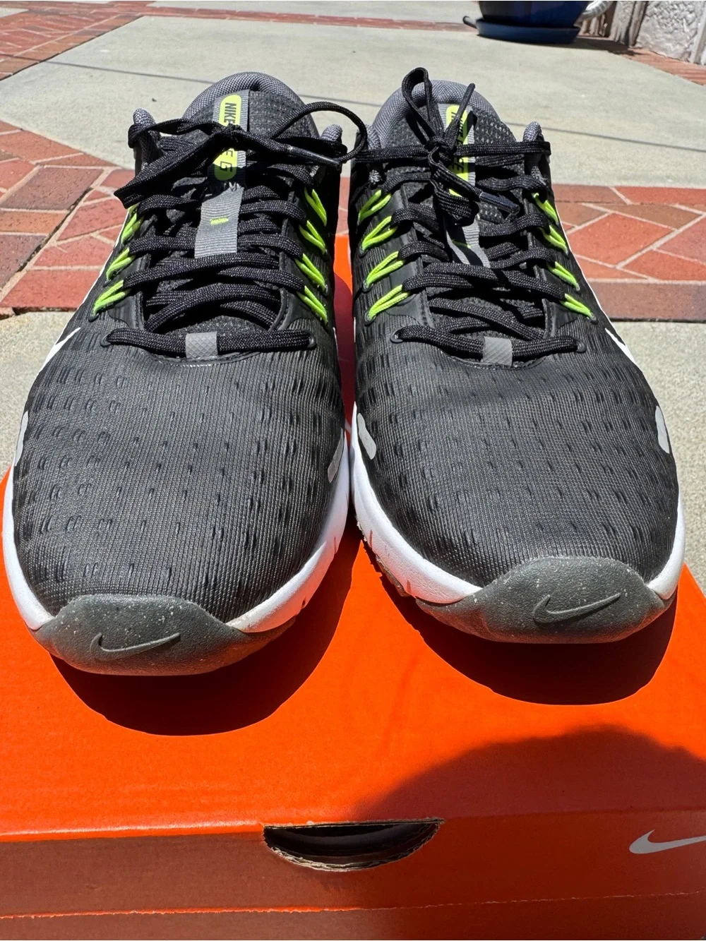 Nike Black and White Sneaker Interior with Size Label